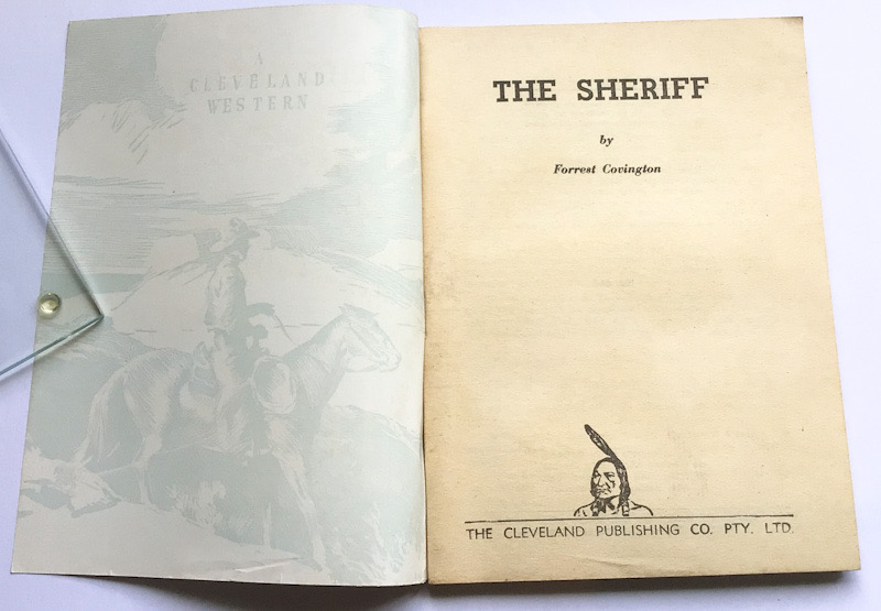 Cleveland Western THE SHERIFF by Forrest Covington No 682